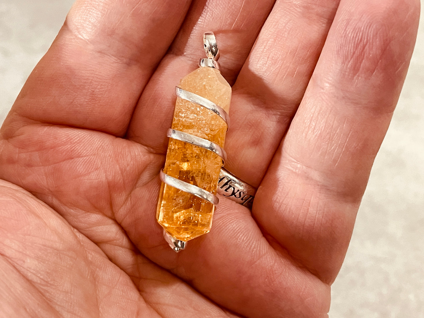 Citrine Pendant - Close up