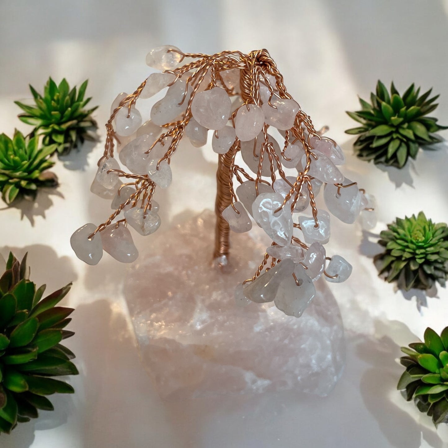 Rose Quartz Gemtree, Rose Quartz, Crystal, Top View