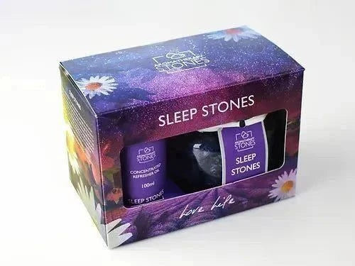 Aromatherapy Volcanic Stones package promoting relaxation and stress reduction with essential oils.